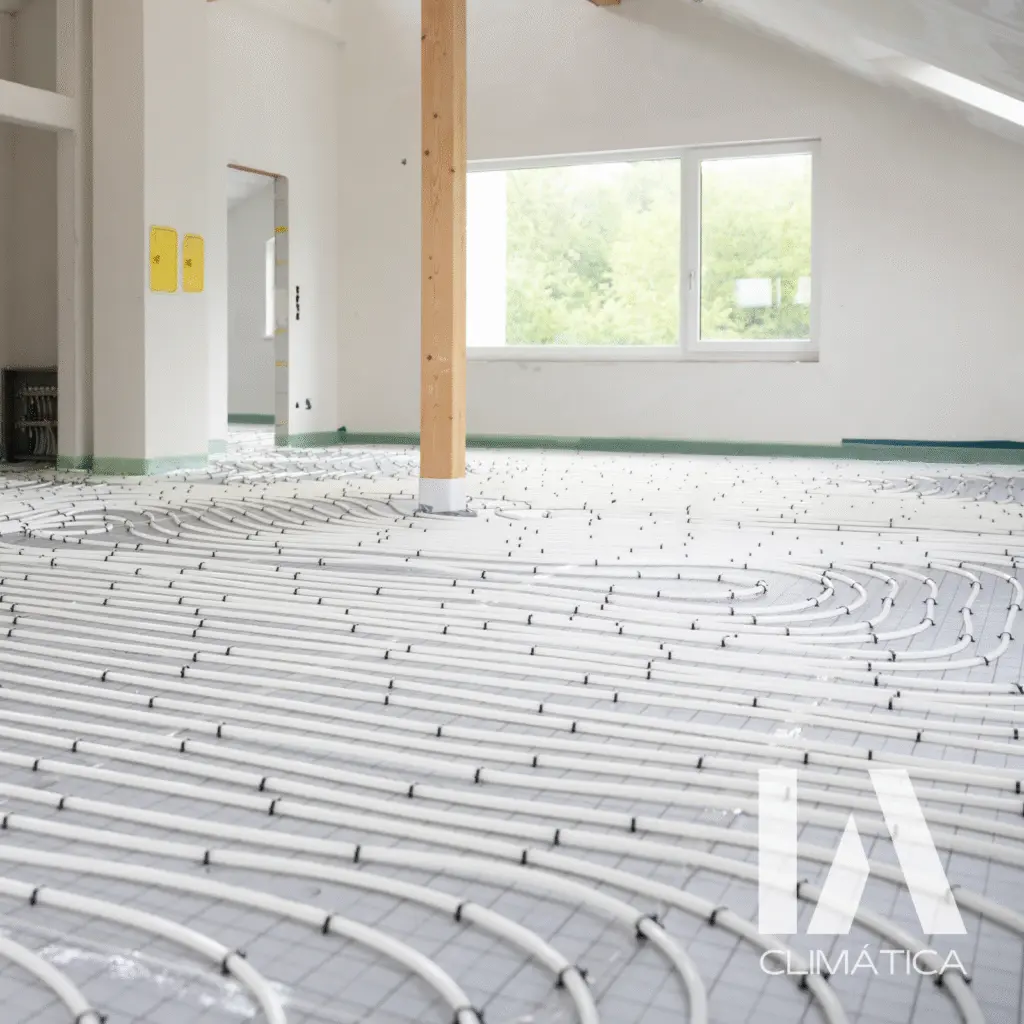 Instalación y Mantenimiento de Aerotermia de suelo radiante en Madrid. Somos IA Climática